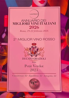 LAZIO * Ducato Grazioli - Petit Verdot 2023 (96 punti)