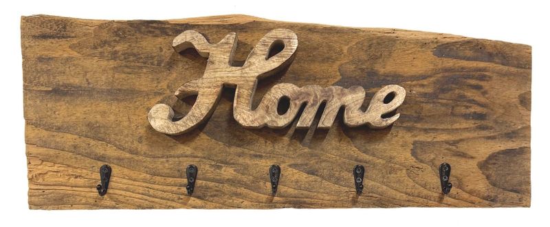 ​Schlüsselbrett Home aus Altholz