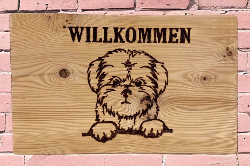 Wandbild – Hundegesicht