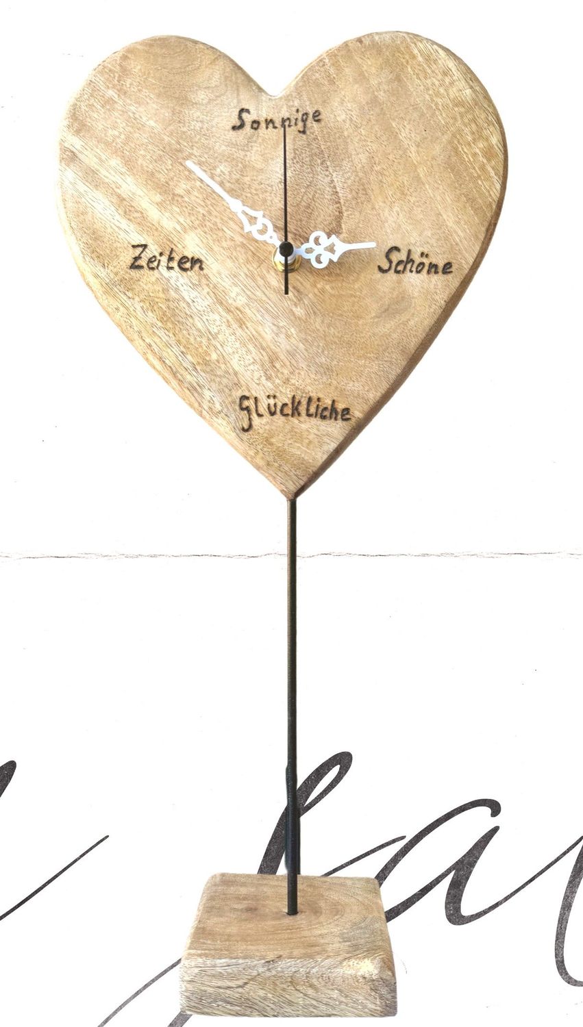Herzliche Zeiten - Tischuhr