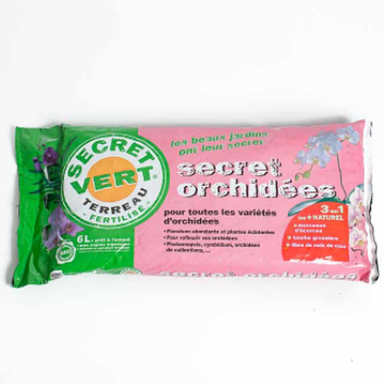 Secret Vert - Terreau Orchidées UAB 6L
