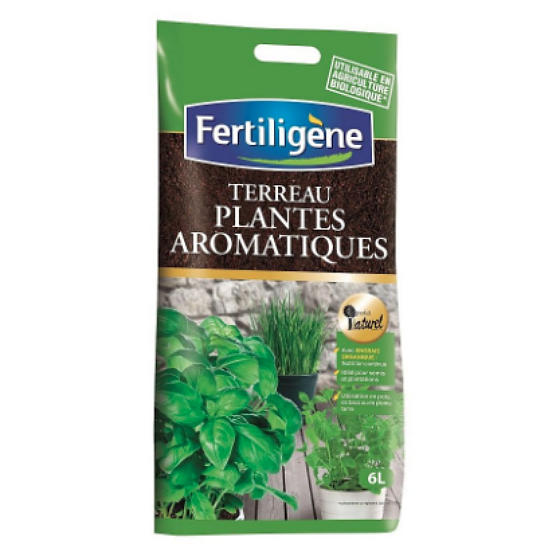 Fertiligène - Terreau plantes aromatiques UAB 6L