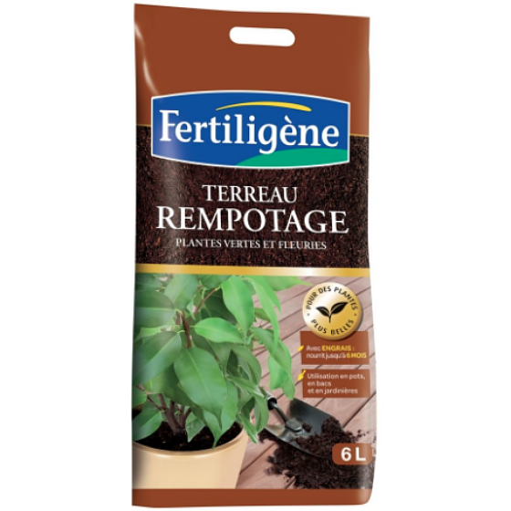 Fertiligène - Terreau de rempotage 6L