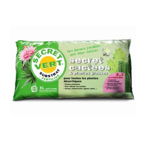 Secret Vert - Terreau Cactées UAB 6L