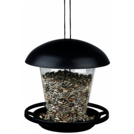Mangeoire à Oiseaux En Forme De Dôme Argenté - Protège Des écureuils Et Gros Oiseaux - Pour Petits Oiseaux Du Jardin
