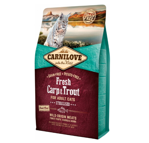 Carnilove - Fresh  Sterilised carpe et truite 2kg