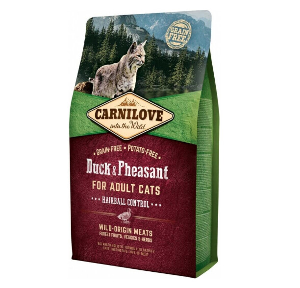 Carnilove - Hairball Control canard et faisan 2kg