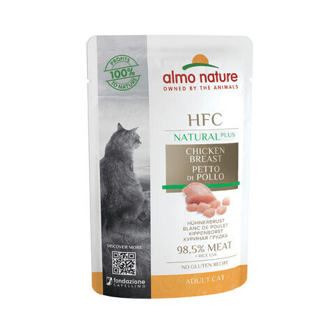Almo Nature - HFC Natural Plus Blanc de poulet 55g