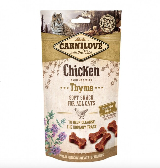 Carnilove - Soft Snack Poulet et thym 50g