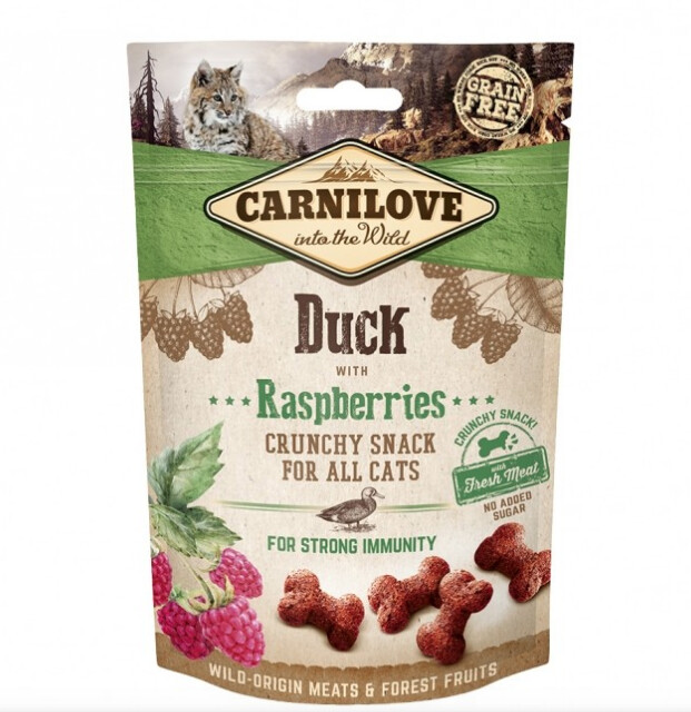 Carnilove - Crunchy Snack Canard et framboise 50g