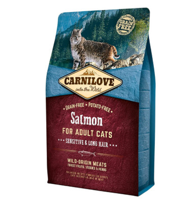 Carnilove - Sensitive et Long Hair saumon 2kg