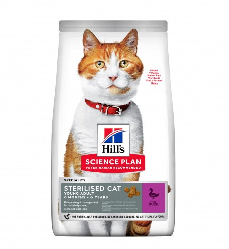 Science Plan - Feline Adult Sterilised canard 1.5kg