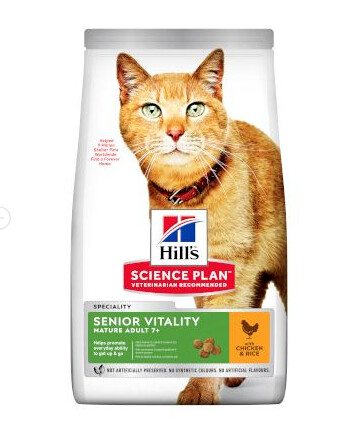 Science Plan - Féline Adult Senior Vitality poulet