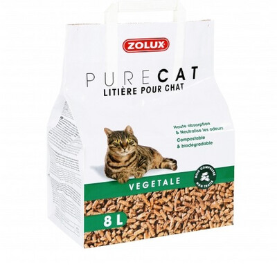 Litière PureCat végétale 8L
