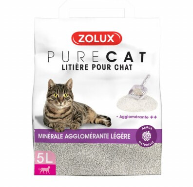 Litière PureCat agglomérante légère