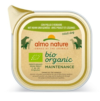 Almo Nature - Bio Organic poulet et légumes 100g