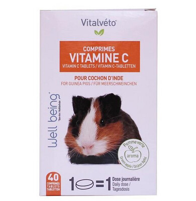Vitalvéto - Vitamine C pour cochon d'Inde 40 comprimés