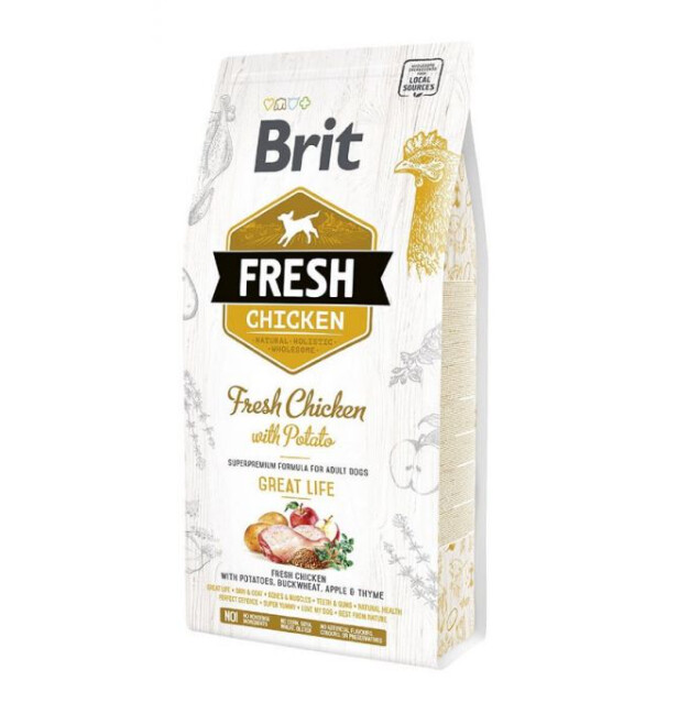 Brit Fresh - Adult poulet et pomme de terre 12kg