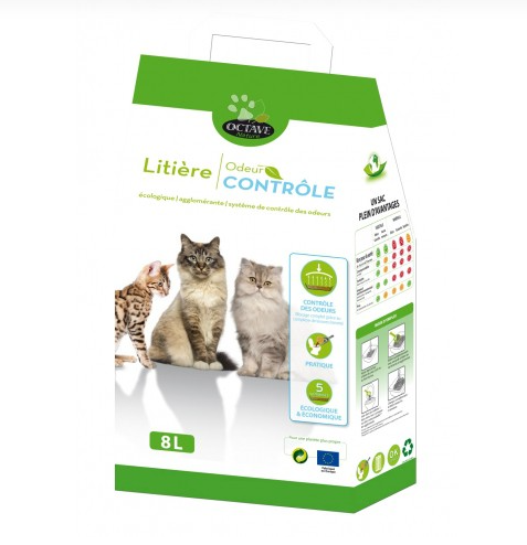 Litière végétale Odeur Contrôle 8L