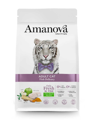 Amanova - Chat adulte Délicatesse de poisson 1.5kg