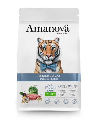 Amanova - Chat stérilisé agneau délicieux
