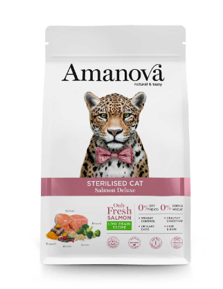 Amanova - Chat Stérilisé Saumon deluxe