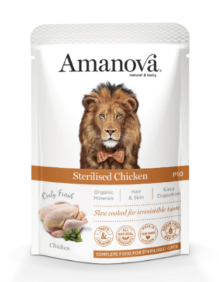 Amanova - Sachet Chat stérilisé poulet 85g