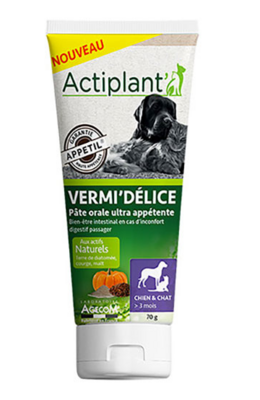 Actiplant - Vermi Délice chat et chien 70g