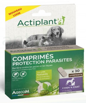 Actiplant - Comprimés Protection Parasite chien et chat