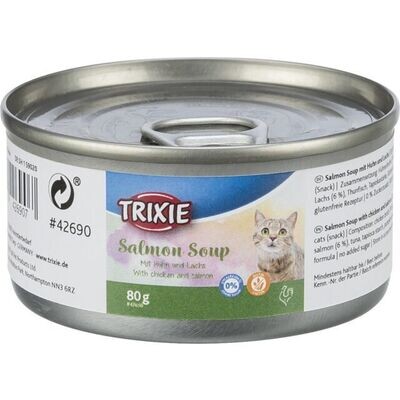 Trixie - Soupe poulet et saumon 80g