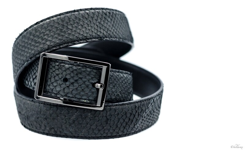 Gígur- Black Salmon Gun metal buckle