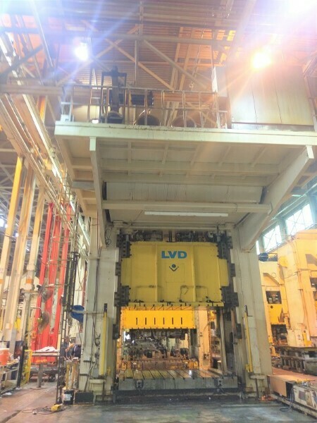 ​1 – USED 1,800 TON LVD DOUBLE ACTING HYDRAULIC PRESS