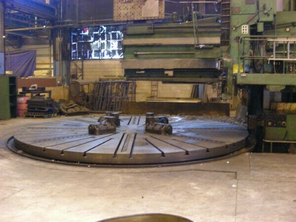 1 - USED 252”/468” SCHIESS MANUAL VERTICAL BORING MILL