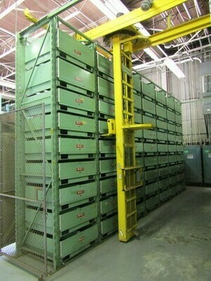 ​2 – USED VIDMAR STAK PALLET ENCLOSURE SYSTEMS
