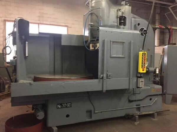 1 – USED 60” BLANCHARD VERTICAL SPINDLE ROTARY SURFACE GRINDER