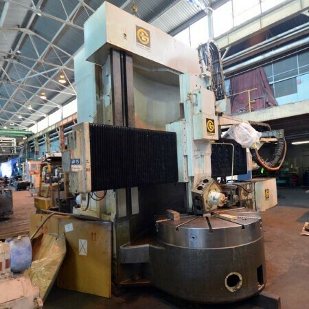 1 - USED 100” GRAY DOUBLE COLUMN CNC VERTICAL BORING MILL
