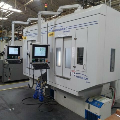 ​2 - USED WINBRO HIGH SPEED 6-AXIS EDM DRILLING SYSTEM