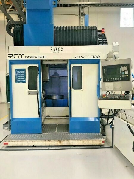 2 - USED 40” X 47” RIVAX 800 5-AXIS CNC VERTICAL MACHINING CENTERS