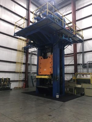 1 – USED 1,200 TON HPM DOWN ACTING GIB GUIDED HYDRAULIC PRESS