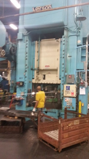 1 – USED 1,500 TON VERSON SINGLE POINT PUNCH PRESS
