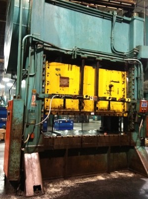 1 - USED 500 TON BLISS STRAIGHT SIDE  POWER PRESS