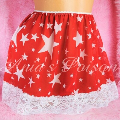 SALE Sheer CHIFFON fabrics collection sissy Unisex MATCHING mini slip skirts only 4 Limited Prints FLASH SALE