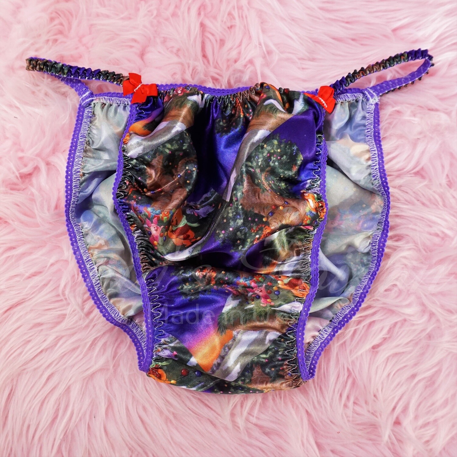 SALE Ania's Poison Christmas cartoon Bear Panties 100% polyester silky soft string bikini sissy mens underwear novelty print panties SALE Ania's Poison Christmas cartoon Bear Panties 100% polyester silky soft string bikini sissy mens underwear novelty print panties