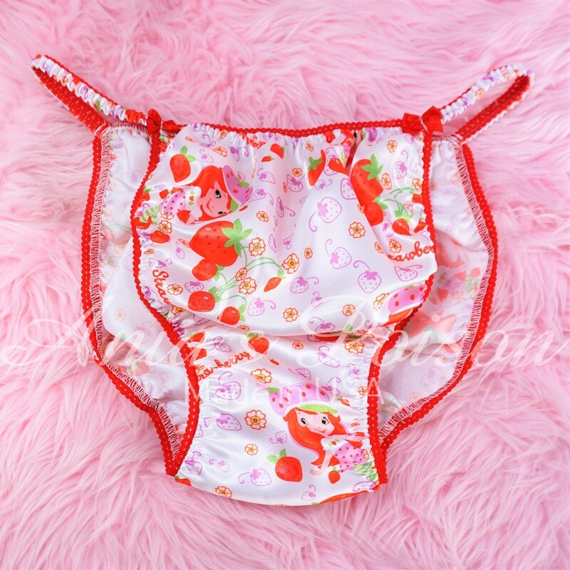 Ania's Poison Super Rare print Strawberry Girl 100% polyester string bikini sissy mens underwear panties