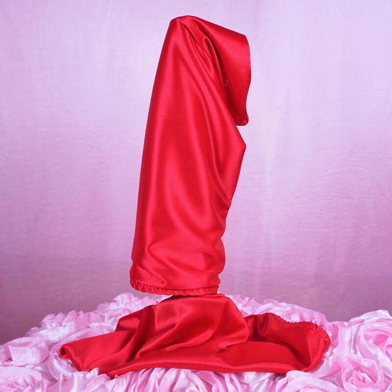 HOT PINK The softest satin in the world, (butter Soft) double sided amazing pleasure sleeve