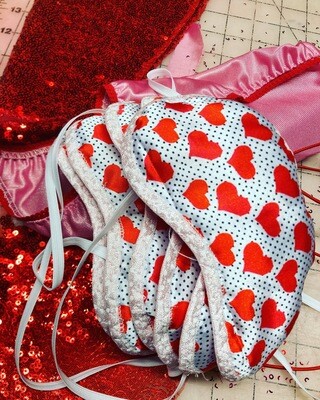 Valentines Day Cute Satin lined silky smooth sleep mask - Gift!