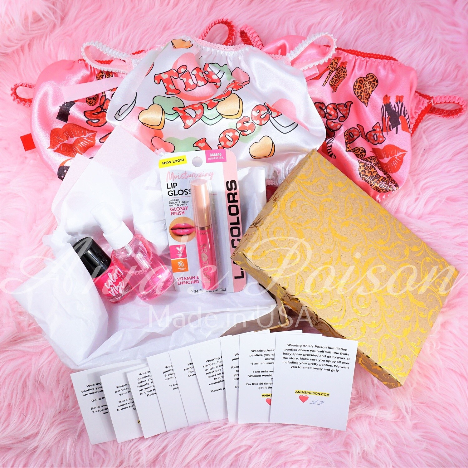 Ania's Poison Sissy Valentines Lovers 3 Day Game Set! Fun humiliation Gift Set for your favorite Sissy! Limited Edition!