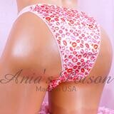 NEW SATIN CUT MENS Brazilian Valentines Edition Half Back Full Sides Cheeky Back bikini Panties S/M or L/XL Lined Front