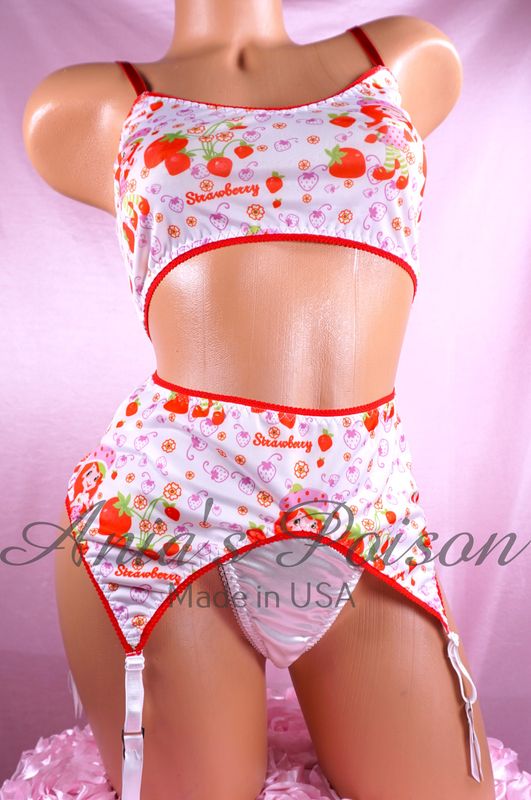 Strawberry Shortcake Bra or Garter SUPER limited size L/XL or XXL