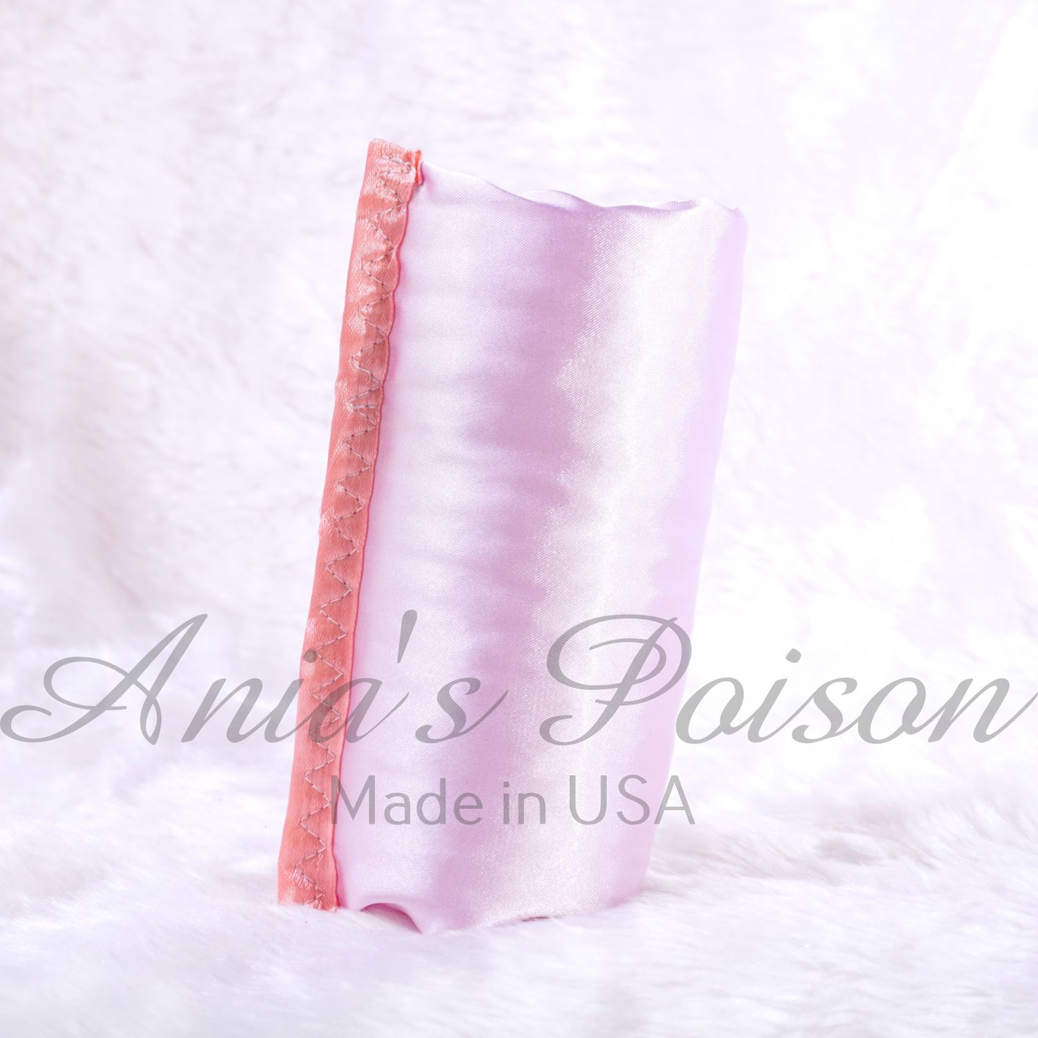 MINI Satin Slippery Smooth Double sided Padded pleasure sleeve Lilac Pink